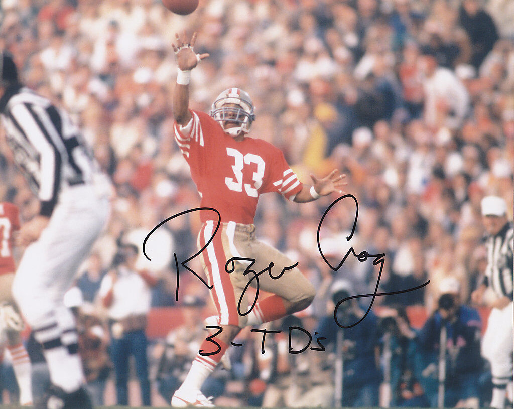 ROGER CRAIG SAN FRANCISCO 49ERS ACTION SIGNED 8x10