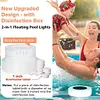 Solar Pool Chlorine Tablet Dispenser with Colorful Light for Up to 3 inch Tablet