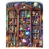 Planetary Bookshelf-11CT Stamped Cross Stitch 50*65cm/19.69*25.59in(Big Size)