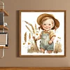 Farm Baby - 18CT Stamped Cross Stitch 25*25cm/9.84*9.84in