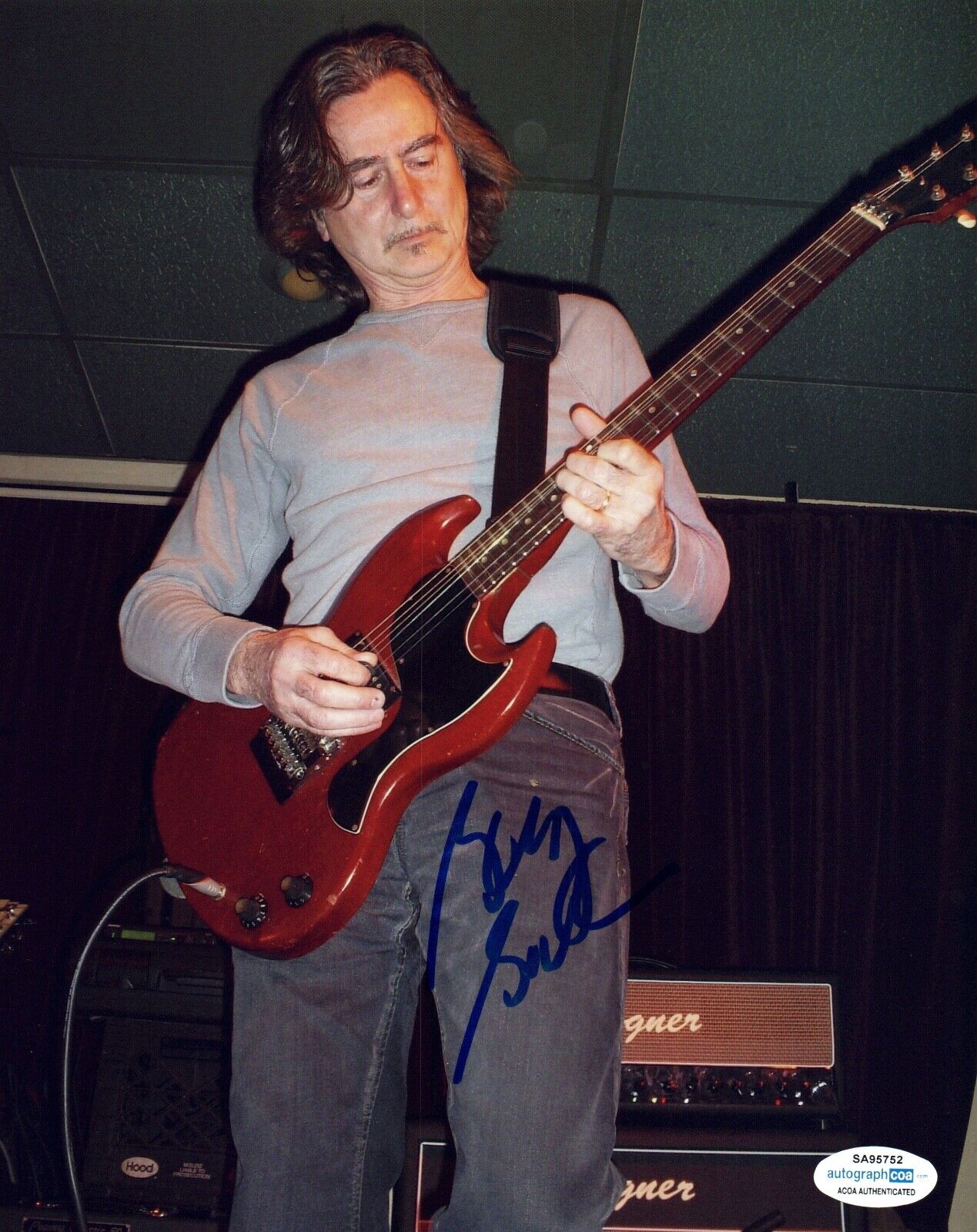 Barry Goudreau Signed Autographed 8x10 Photo Poster painting Boston Band Guitarist ACOA COA