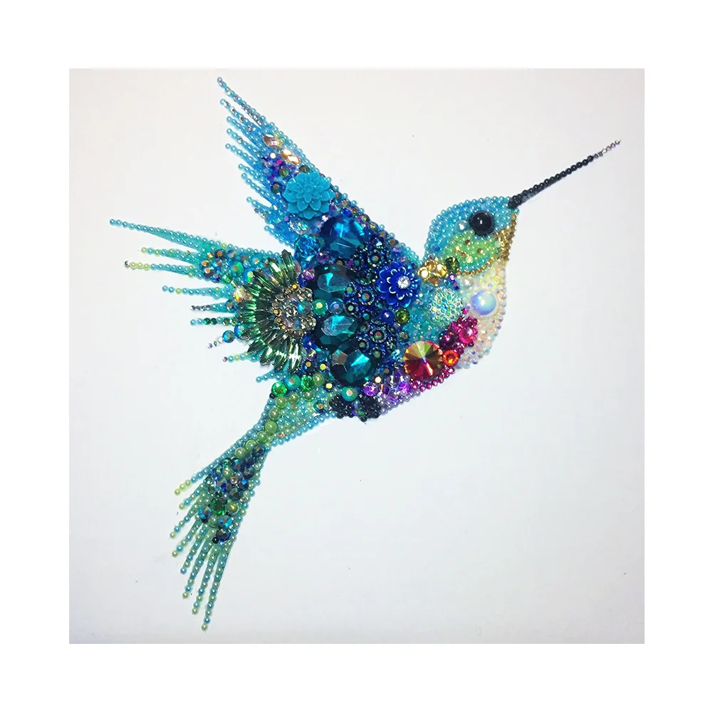 Diamond Painting - Partial Special Shaped Drill - Hummingbird(30*30cm)
