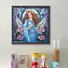 Glass Painting-Angel Madonna-14CT Counted Cross Stitch 40*40cm/15.75*15.75in tapestrymarket