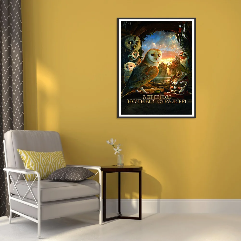 Full Round Diamond Painting 30*40cm - Night Guardian