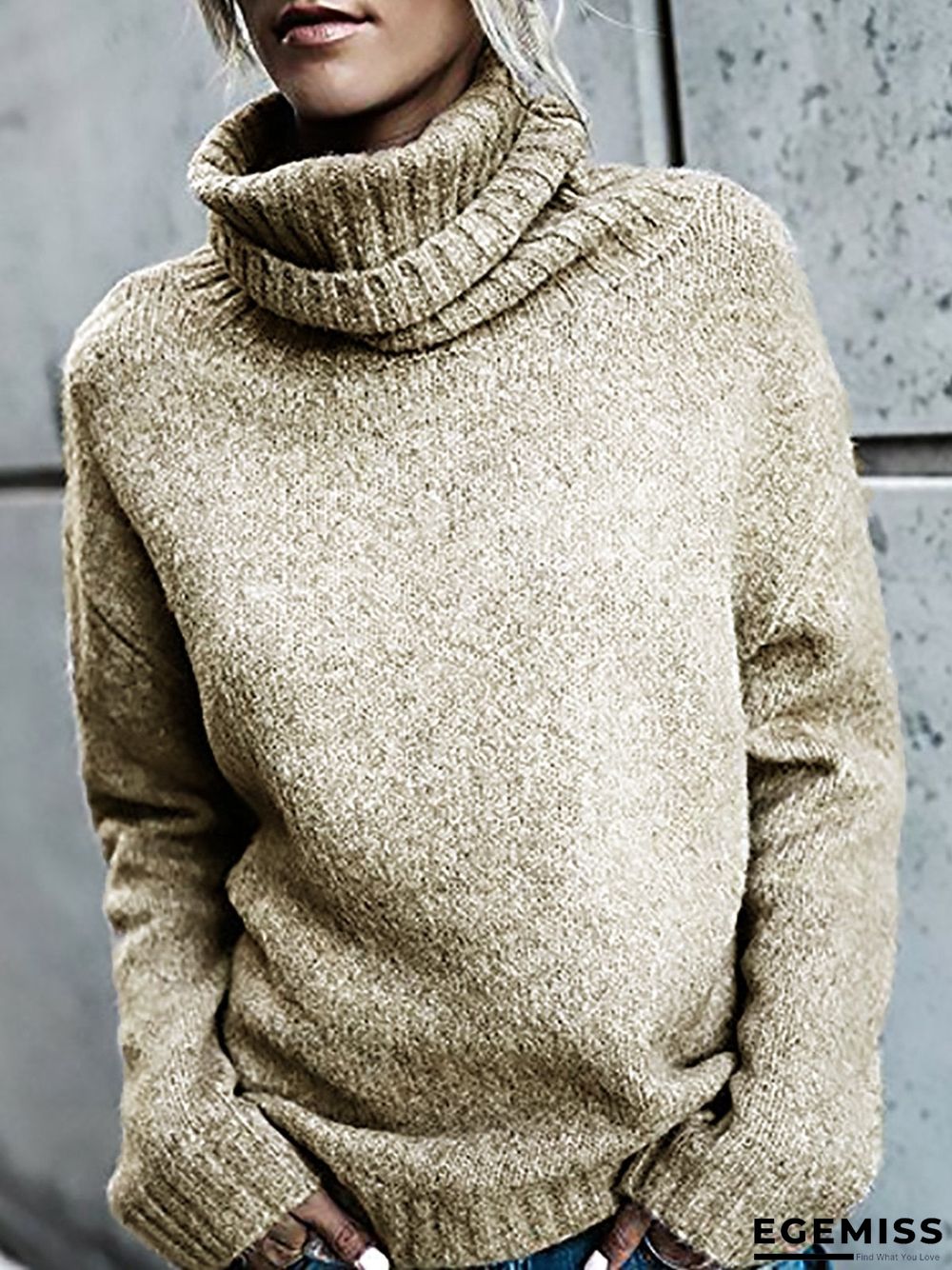 Holiday Shift Turtleneck Long Sleeve Shirts & Tops | EGEMISS