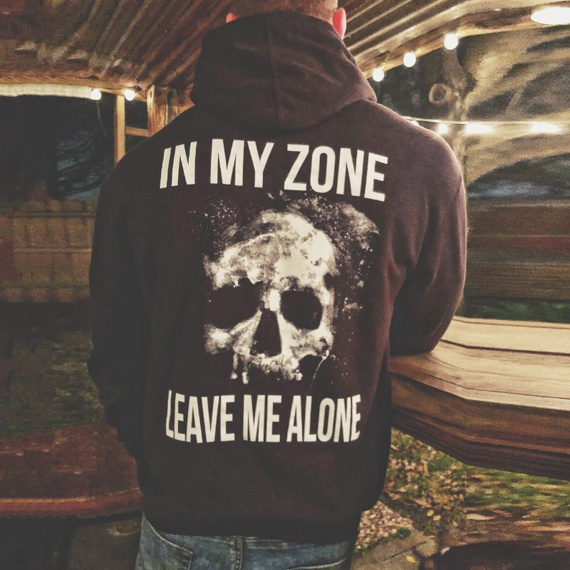 Livereid In My Zone Skull Print Hoodie - Livereid