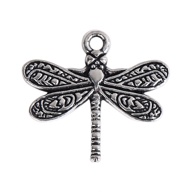 50 PCS/Package 17 * 16mm 20*16mm 21*20mm Alloy Dragonfly Pendant Jewelry Accessories