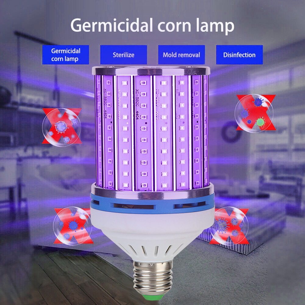 

80W UV Germicidal Corn Lamp Timing Remote Control Disinfection Light Bulb, 220v+80w+remote control, 501 Original