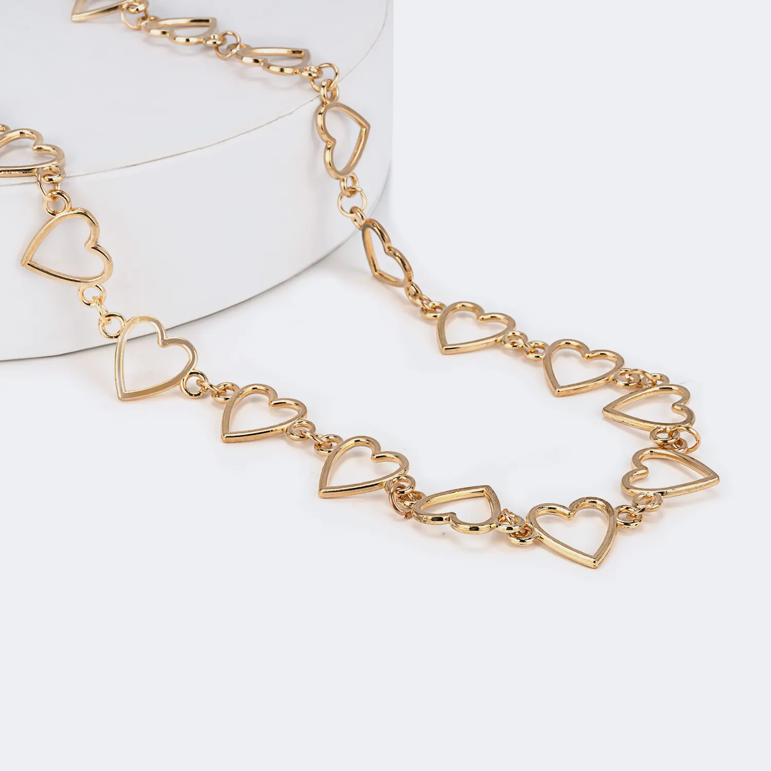 Harlan Gold Herz Brillenkette Gold