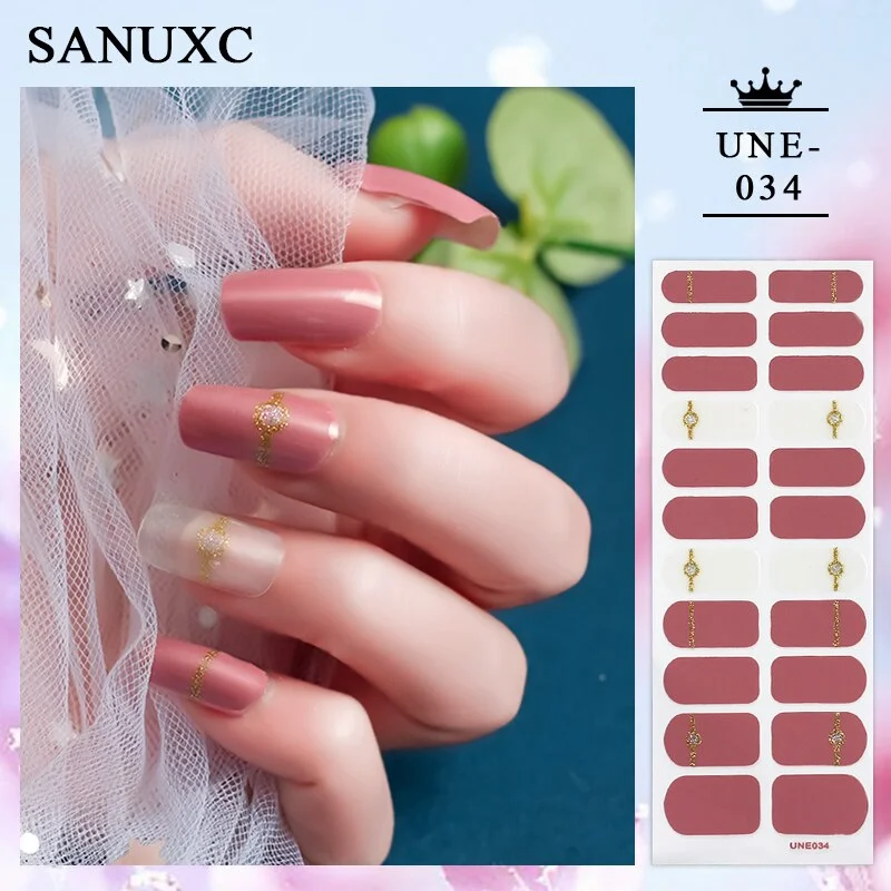 Churchf 22 Tips Shiny Nail Polish Stickers Wholesale Nail Art Decoration Decals Fashion Nail Stickers for Woment Manicure Gifts-Nail Inspo-Outfit Ideas