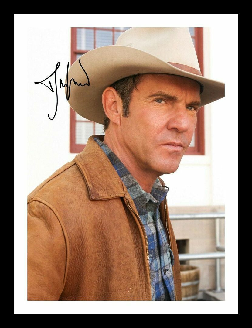 Denis Quaid Autograph Signed & Framed Photo Poster painting