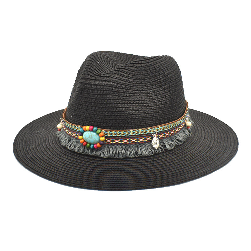 Retro Straw Hat Ethnic Style Jazz Hat