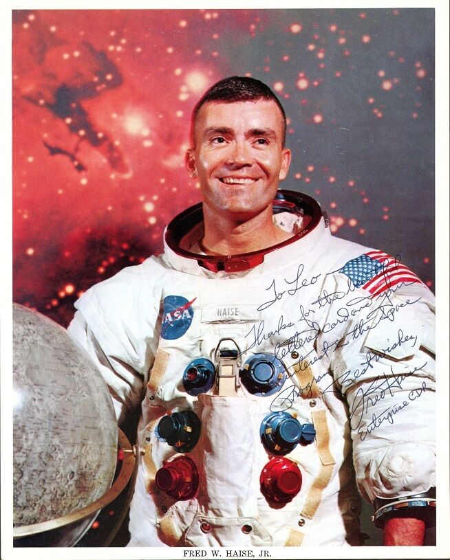 Apollo Astronaut FRED HAISE Signed Photo Poster painting