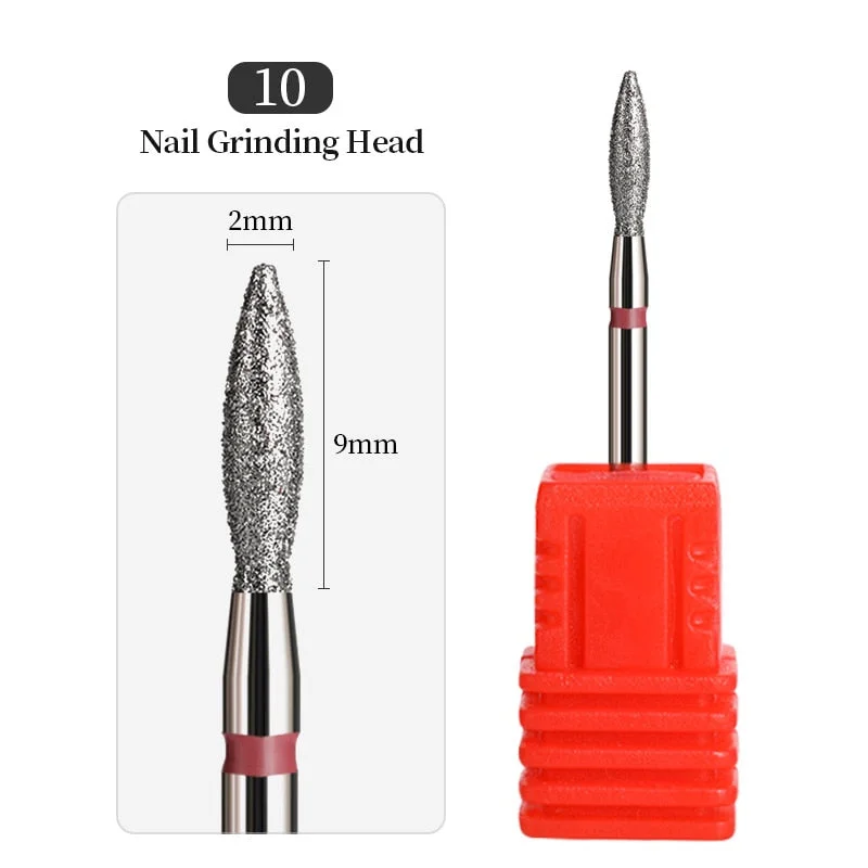 1Pcs Mini Carbite Dimond Nail Drill Bits Manicure Drill For Milling Cutter Electric Machine Nail Files Buffer Nail Art Equipment-Nail Inspo