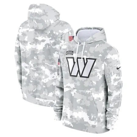 Men's Washington Commanders  Arctic Camo 2024 Salute to Service Club Fleece Pullover Hoodie