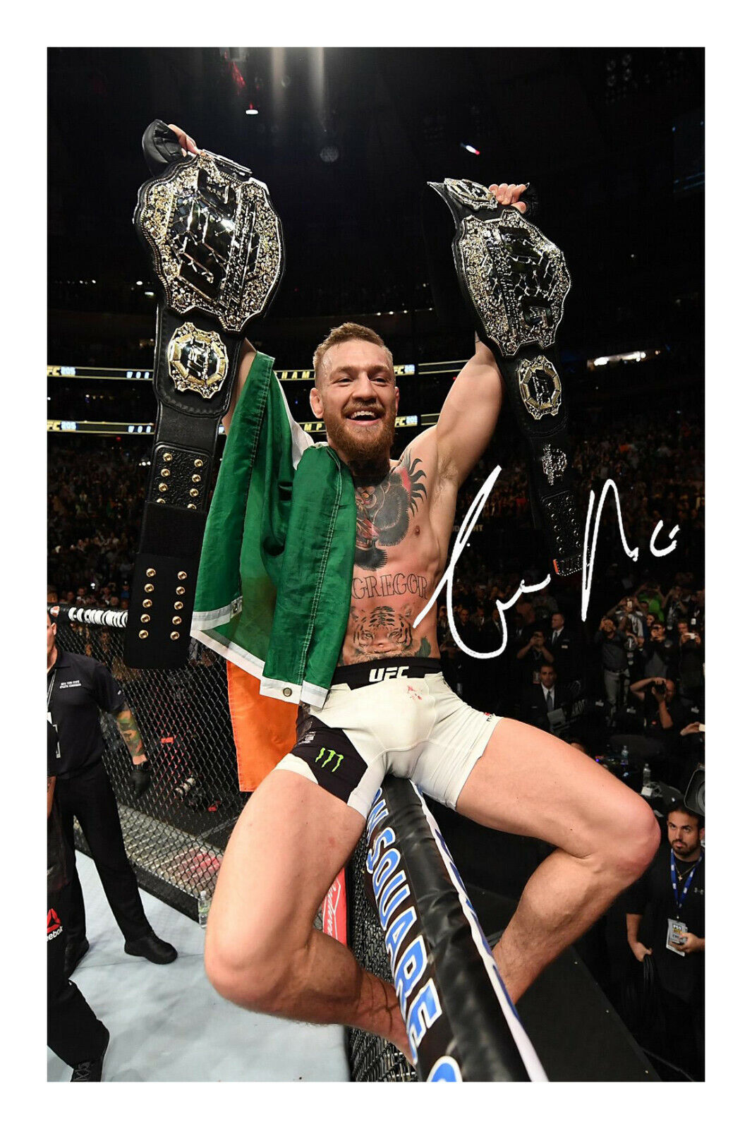 Conor McGregor Signed Photo Poster painting Print Poster Autograph UFC Khabib Nurmagomedov