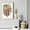 Flower Street Lights-14CT Stamped Cross Stitch 27*38cm/10.63*14.96in tapestrymarket