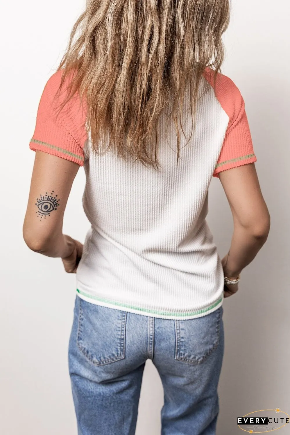 Spring Summer Henley Top