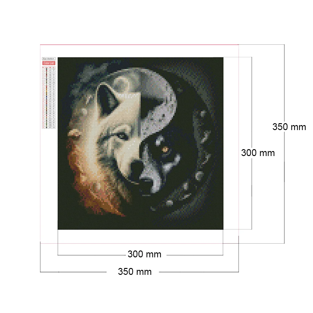 Diamond Painting - Full Round/Square Drill - Tai Chi Animals(30*30 - 50*50cm)