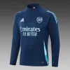 2024/2025 Arsenal Half Pull Training Suit Royal Blue Football Jersey  1:1 Thai Quality