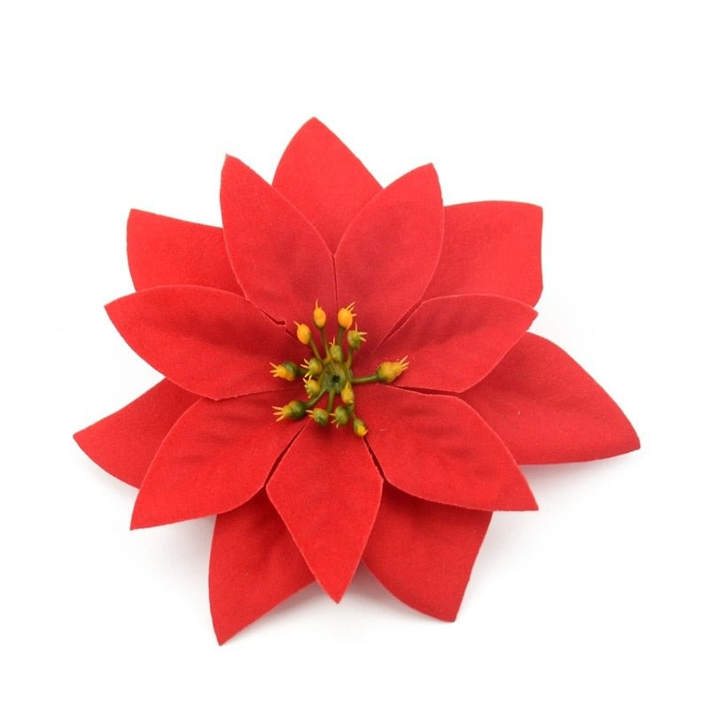 10/30/100pcs Large Silk Artificial Rose Flower Head Flannel For Home Wedding Decoration Scrapbook DIY Christmas Tree Accessories