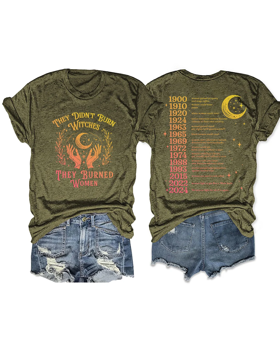 They Didn't Burn Witches They Burned Women T-shirt