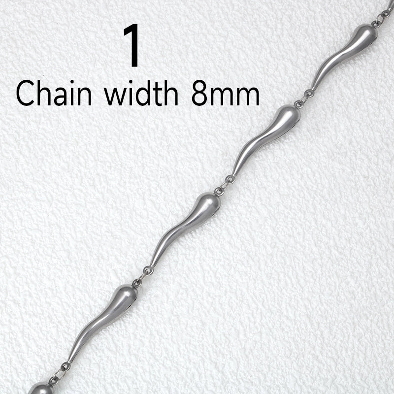1 Piece Titanium Steel Jewelry Accessories Chain