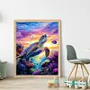 Sea Turtles-11CT Stamped Cross Stitch 40*50cm/15.75*19.69in
