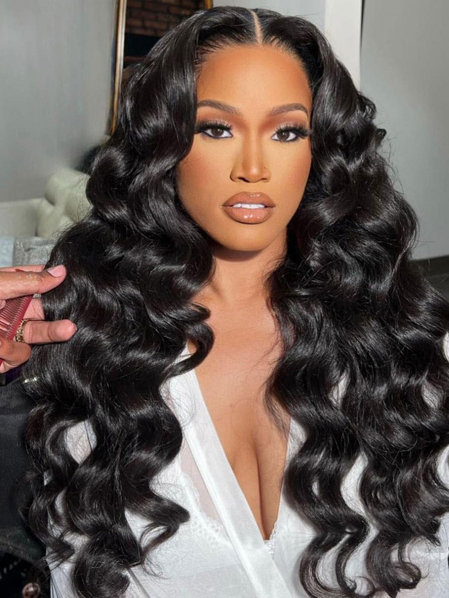 13x4 Loose Wave Glueless Lace Wig | HD Lace & Transparent Lace | 200% & 250% Density | Boruihair 100% Human Hair