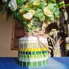 DIY Mosaic Art Flower Glass Vase Material Package Handmade Design Kit