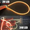 1.8Mm Narrow 360 Degree Luminous Cob Strip 3/24V Led Filament Flexible Silicone Lamp Edison Bulb Diode Filament Diy Decoration