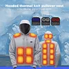 USB Electric Heated Hoodie with 17 Zones Heating Sweatshirt for Men Women Winter