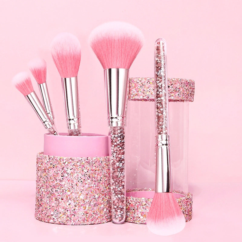 Casual Elegant Lady Artificial Fiber Plastic Plastic Handgrip Makeup Brushes 1 Set