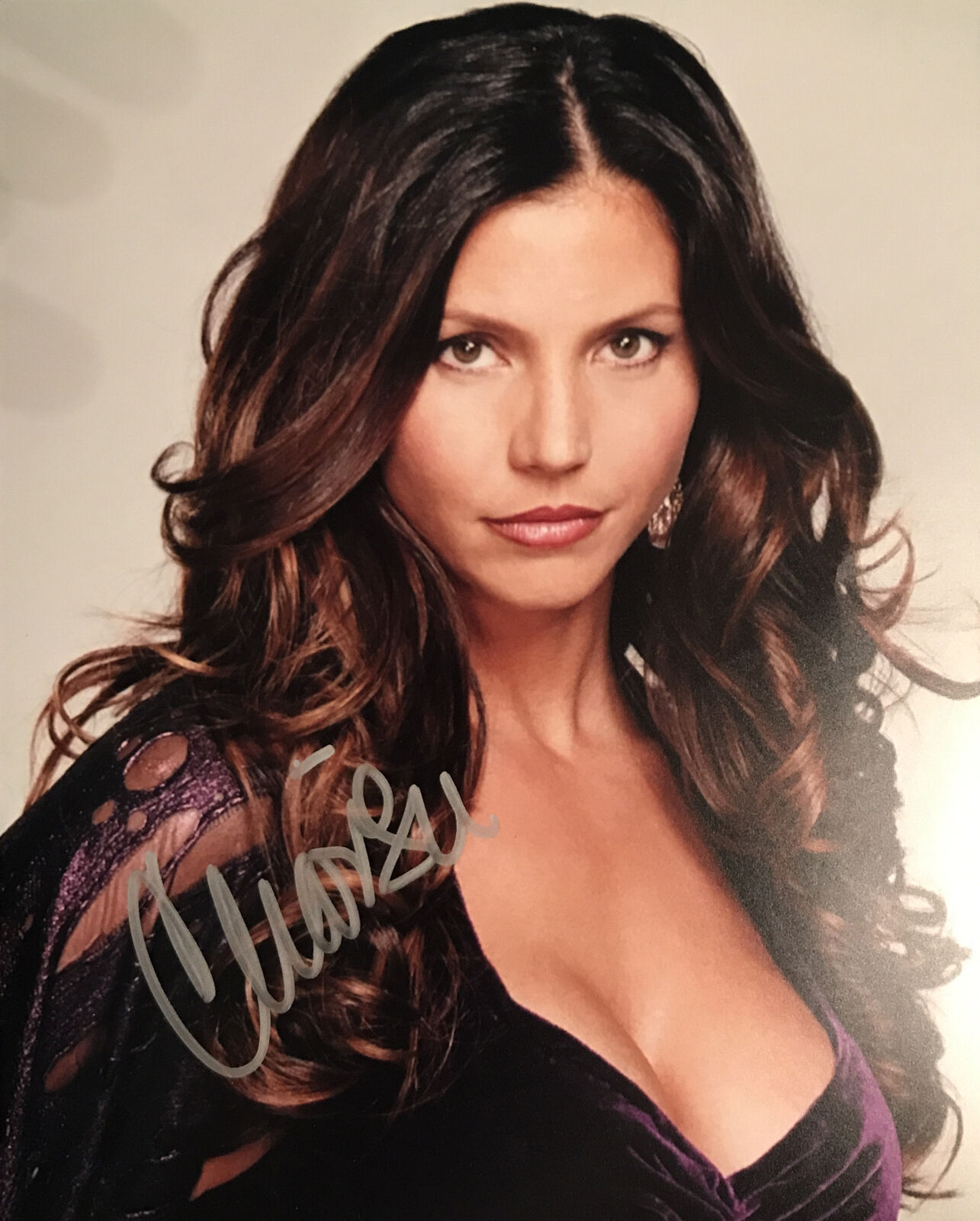 Great 8x10 Photo Poster painting Signed by Charisma Carpenter (Buffy the Vampire Slayer / Angel)