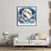 Blue Jay Moon Note-11CT Stamped Cross Stitch 45*45cm