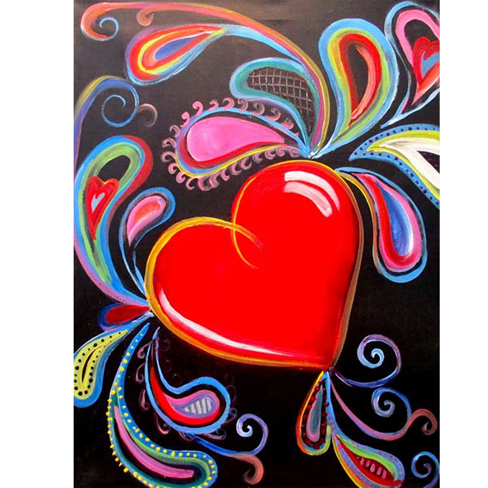 

Love Heart - Round Drill Diamond Painting - 30*40CM, 501 Original