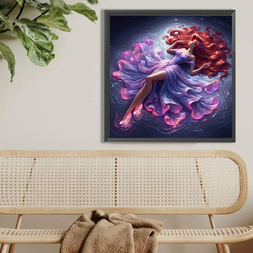 Diamond Painting - Full Round Drill - Mermaid(Canvas|40*40cm)