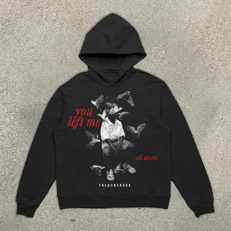 Personalized street print hoodie