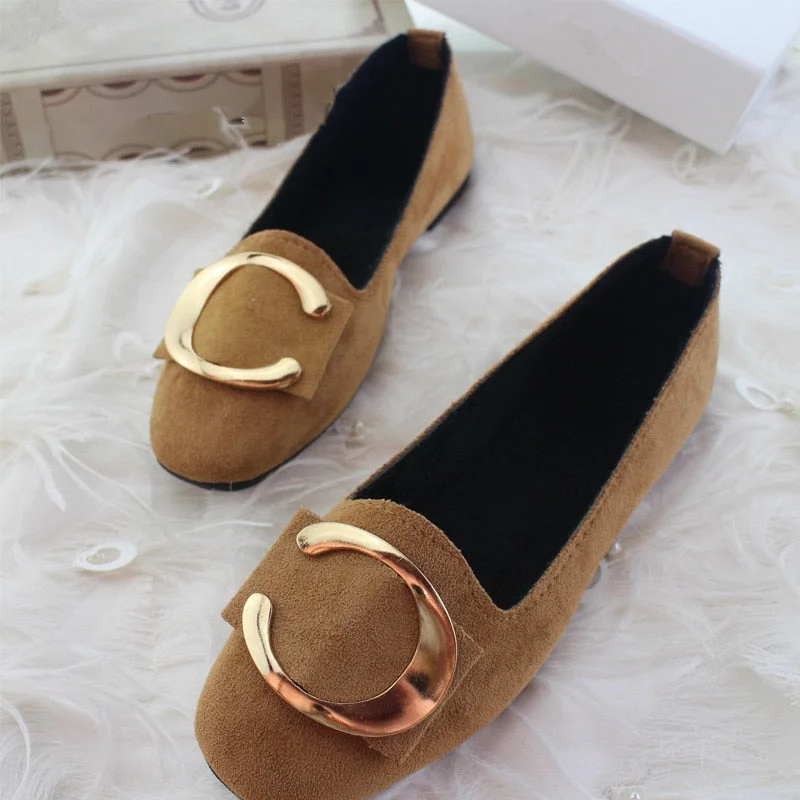 Comemore 2022 New Women Ballet Flats Shallow Shoes Woman Loafers Spring Summer Footwear Sweet Casual Ladies Flat Plus Size 42 43