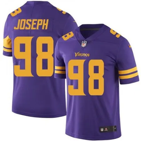 Vikings #98 Linval Joseph Purple Youth Stitched NFL Limited Rush Jersey