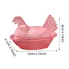 Vintage Hen on Nest Dish with Lid Plastic Chicken-Shaped Candy Dish Tabletop Dessert Plate Snack Bowl for Snacks Dessert Cookies Home Kitchen Office Tabletop Decor