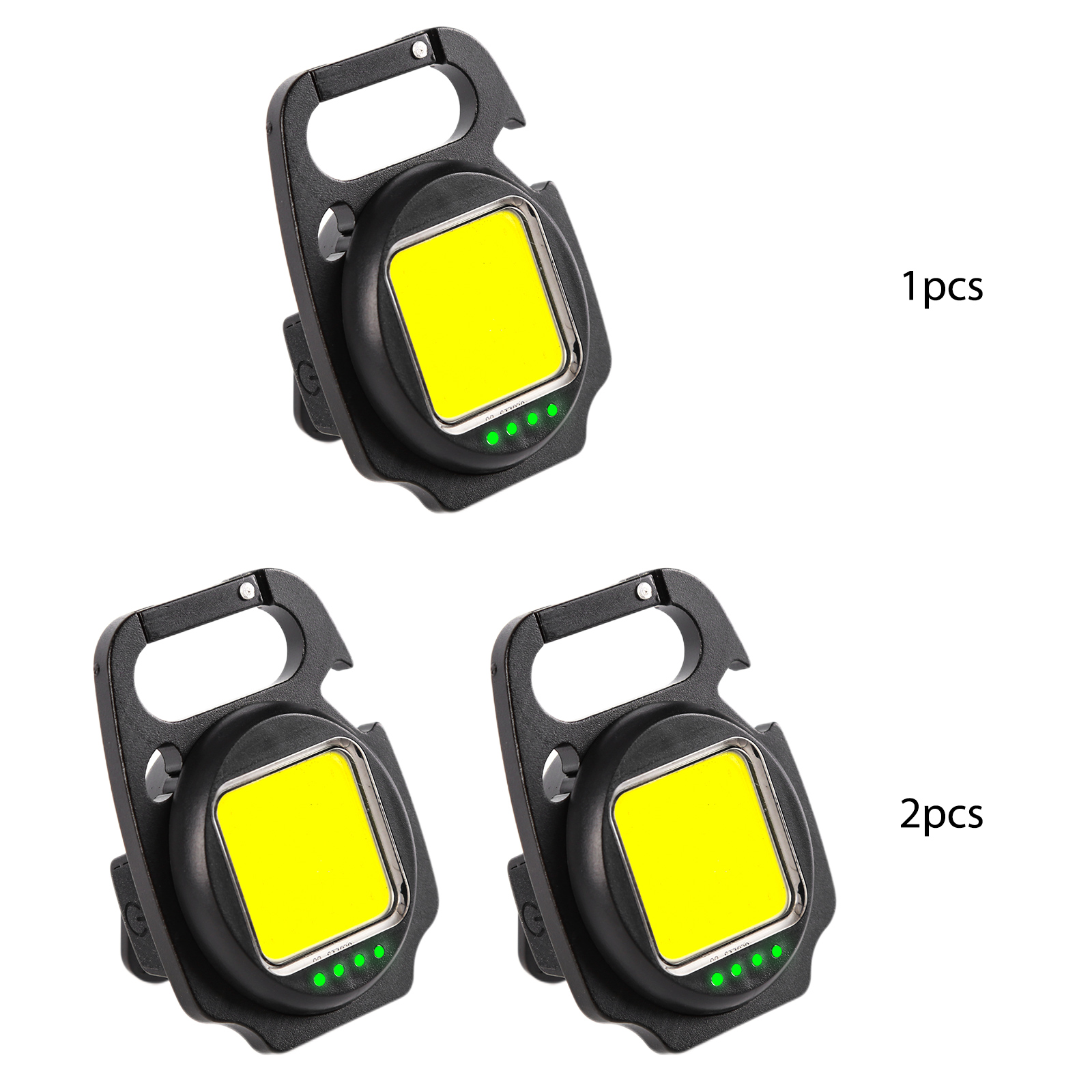 Keychain Flashlights - COB LED 500 Lumens Pocket Brightest Small Lights