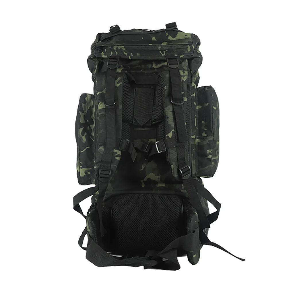 ohhunt® 65L mountaineering bag large capacity outdoor backpack professional hiking mountaineering bag rain cover black-cp