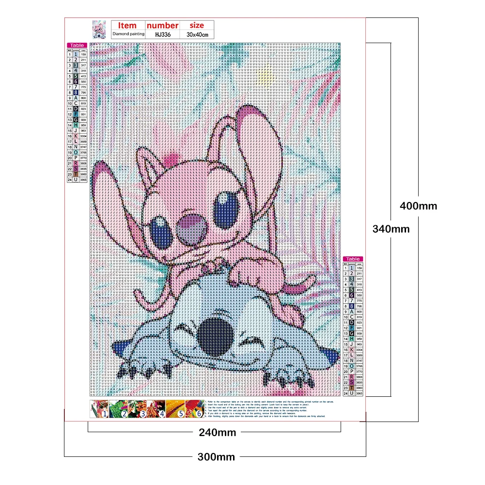 Diamond Painting - Full Round Drill - Stitch(30*40cm)