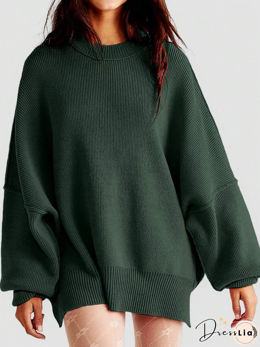Round Neck Long Sleeve Sweater