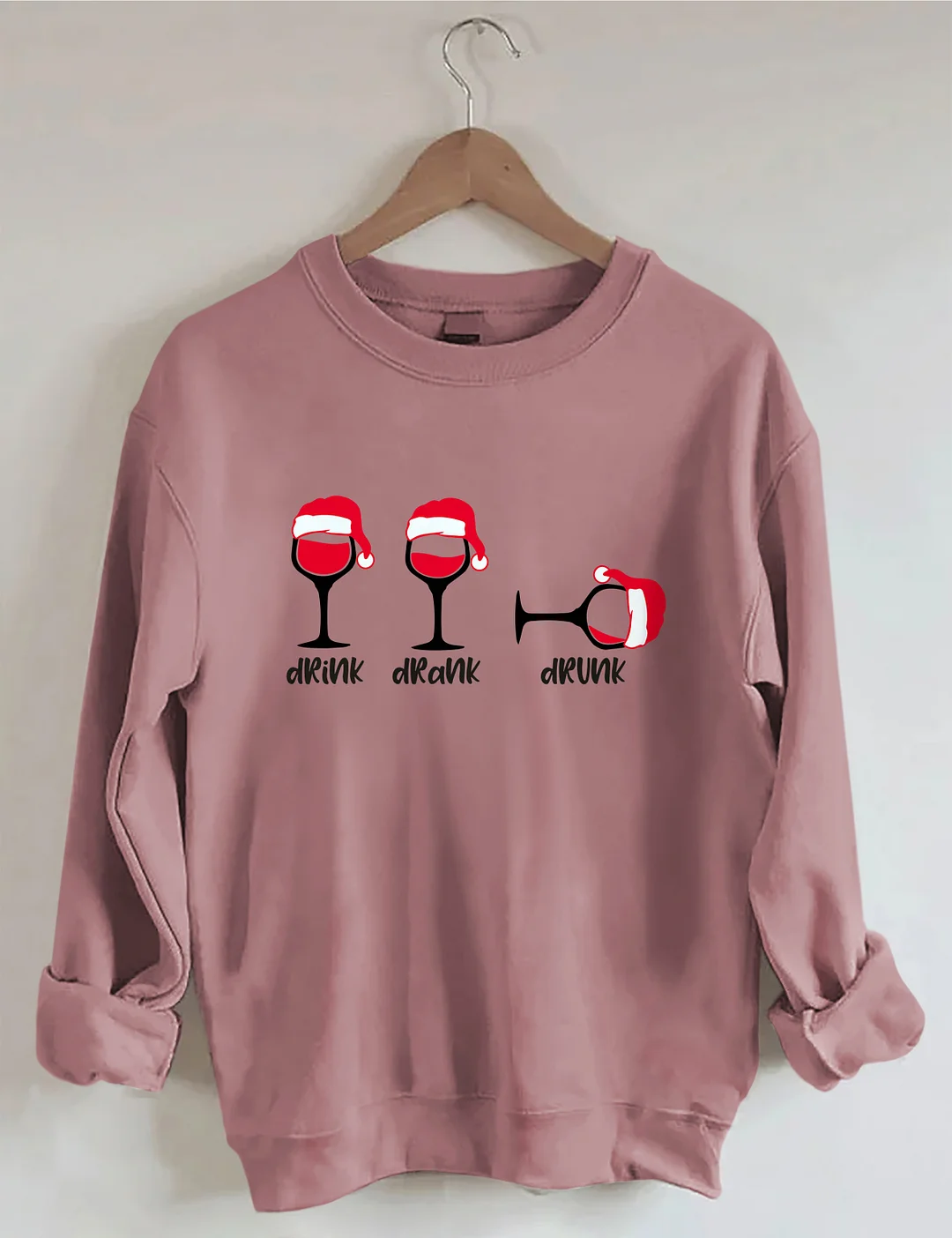 Christmas Wine Glasses Sweatshirt