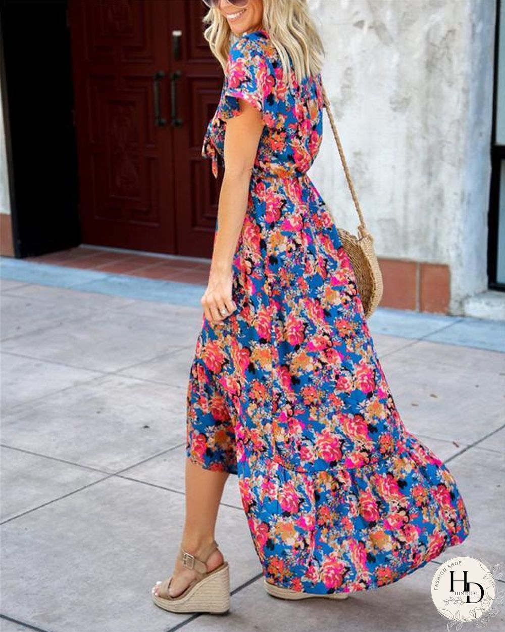 Bohemian Floral Elegant Women Fashion Maxi Dresses