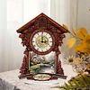 Diamond Painting Acrylic Retro Style Clock Ornament
