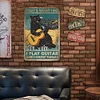 Guitar Cat - Vintage Metal Signs(12*16Inch) - Cat