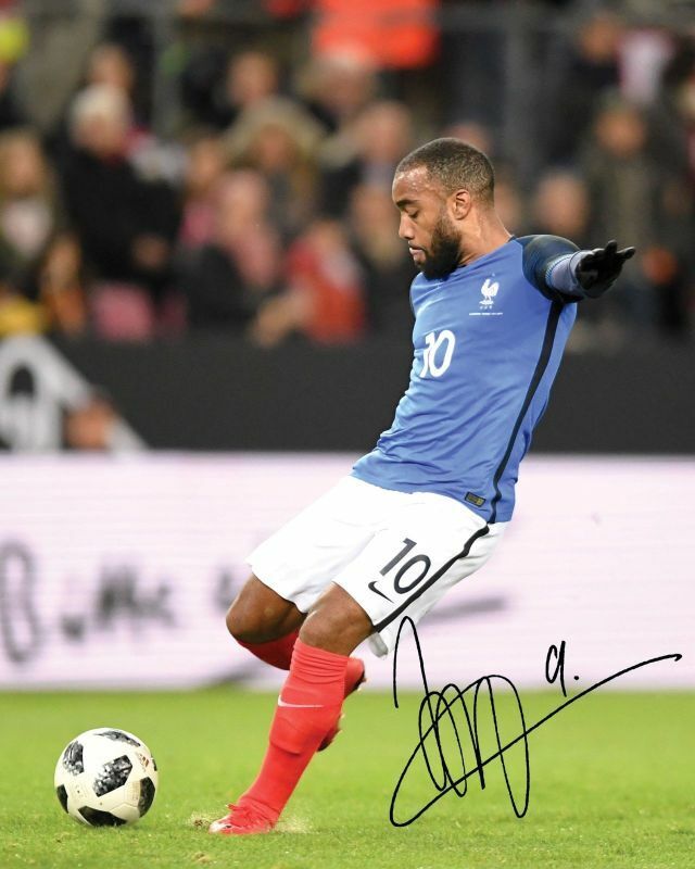 Alexandre Lacazette - France Autograph Signed Photo Poster painting Print